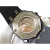 aaaaa Super Heren Automatisch Cal.3120 Horloge Heren Keramische Bezel Koolstof Kast Vezel Rubber 15706 15707 Datum Diver 42mm Horloges Horloges OJFG