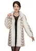 Europe Trend Fur Coat Automne Hiver Moyen Age Femmes Extérieur Velvet Velvet Mid-Longle Vêtements de fourrure douce Mère Tenue confortable