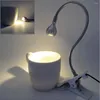 Tischlampen Clip-Halter USB-Power-LED-Schreibtischlampe Flexible Nachttisch-Buch-Licht-Nacht für das Schlafzimmer-Wohnzimmer