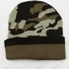 New Fashion Camouflage Hat Cappelli lavorati a maglia ispessiti Cappellino in lana calda ZZB15857