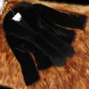 Fourrure de fourrure pour femmes manteau de vison de vison de la longueur de vison