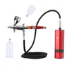 Spray Guns Ribo Portable Airbrush Auto Mini Air Brush Top Gun With Compressor Kit Tyst konst Cake Nail Model Målning Tatuering Manikyr Tool 220928