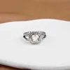 trouwring topaas mode-sieraden ontwerper diamant 18k gouden ringen liefde wit zilver voor dames elegant zirkonia klassiek hoepel dames jubileum banket aanwezig