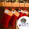 Christmas Decorations DIY Handwritten Name And Blessings Cute Dog Series Pet Resin Pendant Room Decoration Car
