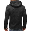 Sudaderas con capucha para hombres Sudaderas Covrlge Hombres Moda Personalidad Cremallera Sudadera Masculina Color Sólido Sudadera con capucha Hip Hop Otoño Hombre MWW146 220929