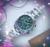 Шесть Stiches Quartz Mens Time Time Time Watches Spectwatch 42 -мм мелкие ремни из нержавеющей стали Швейцария Спортивные гонки Президент щедрые наручные часы Montre de Luxe