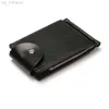 Plånböcker Cuikca Sydkorea Style Money Clip Men plånbok Purse Ultratin Slim Wallet Mini Hasp Leather Wallet Business ID CASE L220929