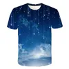 печатная рубашка летняя вселенная