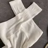 women's Tanks & Camis 2022 Summer Sleeveless Tshirts Sexy Cross Neck Shoulder Two Wear Suspender Vest Vintage Strapless Slim Fitted Knitted k0jJ#