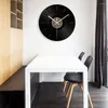 Wall Clocks Nordic Record Modern Design Clock Digital Watches Home Creative Bedroom Silent Electronic Decor