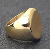 Simple Style Round Big Width Signet Mens Ring Titanium Steel Finger Multi colors Men Jewelry