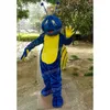 Costume da mascotte di lumache blu di Halloween Simulazione di abiti da personaggio dei cartoni animati Vestito da adulto Vestito da carnevale di Natale per uomo Donna