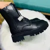 Brand Black Women's Boots z bocznymi Zippers Sole Sole 2styles matowe/błyszczące buty na jesienne zima UE 35-42