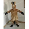 Performance Costumes de mascotte de cheval brun Carnaval Hallowen Cadeaux Unisexe Adultes Taille Fancy Party Outfit Holiday Cartoon Character Outfits Suit