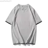 Erkek Tişörtler% 100 Pamuk Kb Yeni Sıcak Yeni Kısa Kollu Erkekler Katı T-Shirt O boyun yumuşak katı pamuk elastik nefes alabilen erkekler t-shirt l220929