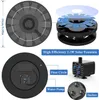 Tuindecoraties Aisitin 12 inch vogel Badkom 2.5W Solar Fountain Set Deck gemonteerd met stevige klem afneembaar en geschikt voor vogelbad 220928