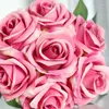 Dekorativa blommor Ugong Retro Style Simulation Silk Bouquet Artificial Rose Flower Wedding Home Garden Balkony Arrangement Decor