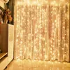 Cordes 3x3M mémoire fonction noël rideau LED glaçon chaîne lumière intérieur goutte fête jardin scène extérieur décoratif