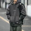 Herrtröjor tröjor högkvalitativ tunn fleece hoodie japansk streetwear hip hop tröja män kläder koreanska par pullover harajuku coat 220929