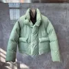 Herrar ner varum￤rke vinter herr mode tjock varm parka kort stativ krage l￶s passform ￶verrock casual man streetwear fickor parkas jacka jacka