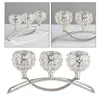 Titulares de vela Metal Stick Crystal Coffee Dining Tabel Centerpieces Stands Stands Wedding Cherth Christmas Home Decoration 220929