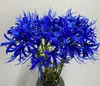 Fleurs décoratives 1pc artificiel Higan Flower Branch Silk Fake Wedding Home Flores POGRAMENT POUR LE PORCLE GARDINE PORCLE DÉCOR VASE