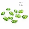 Ljuskrona Crystal 10pc Emerald Green Angel Teardrop Facetter Prisma Crafts Sun Catcher Wedding El takbelysning Tillbeh￶r
