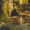 Tumblers Finlandia Kuksa Caf￩ port￡til Manja de goma Manja de madera de dos agujeros