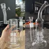 Matrix Perc Glass Hookah Bubbler Smoking Bong Pipes Thick Water Pipe for Dry Herb Dab Rigs Smoking Accessory with 18mm Joint