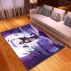 Carpets Halloween Bats Pumpkin Lantern Carpet Kids Room Festive Bedroom Decoration Anti-slip Rus Mat Area Rug For Living