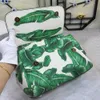 5A Kalite Klasik Tasarımcı Tote Çanta Büyük Kapasite Gündelik Top Lady Bags Kadın Moda Çantalar Çiçek Deri Çanta Zincirleri Hasp Sert Naylon Mavi Mm
