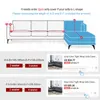 Stoelbedekkingen VIP Link Kruispatroon Sofa Allinclusive Covers voor woonkamer handdoek meubels Case Couch Corner 220929