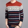 Męskie swetry marka odzieży męska sweter jesienny okrągłe kołnierzy pullover men dzianinowa koszula Slimfit Fashion Polo Sweater Streetwear MZM050 220929