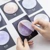 Seiten Creative Planet Series Convenience Haftnotizen Memo Pad Earth Moon Circular Tearable Notebook Office Supplies