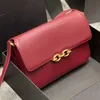 Pürüzsüz deri çanta içinde le maillon el çantası ön kapak dekore edilmiş manyetik bordür zinciri detaylı omuz çantası hakiki Tasarımcı lüks crossbody çanta çantalar