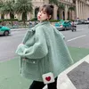 Women's Fur 2022 Autumn And Winter One-piece Coat Loose Korean Granular Cashmere Thickened Warm Lamb Wool