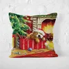 Pillow Christmas Gift Cover Heat Sublimation Technology With High Color Fastness Can Be Used As Customer