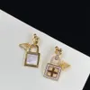 Designer oorbel kristallen oorknopjes voor vrouw oorring met hart gouden geschenk sieraden