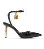 أحذية جديدة على طراز Slingback على طراز Slingback Sandals Sandals Women Croc-embosed Cheels Heels Heels Metal Stiletto Heel Sexy Lady Pumps Party 35-43