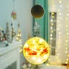 Decorações de Natal Decoração LED Sucker Lights Flakes de neve Papai Noel