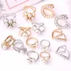 Stud Earrings RoseL Silk Scarf Clasp Pearl Alloy Rhinestone Dual Use Simple Shawl High-grade Brooch