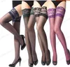 Sexy Socks 15 color 13CM wide lace knee long stockings appeal stockings easy to insert thin hot black silk temptation