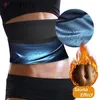 Womens Shapers Sauna Waist Trimmer Belly Wrap Workout Sport Sweat Band Abdominal Trainer Weight Loss Body Shaper Tummy Control Slimming Belt 220929