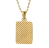 Lettre Initiale Pendentif Charme pour Hommes Femmes 18k Plaqué Or Acier Inoxydable Lettres Majuscules Pendentif Collier