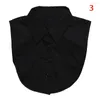 Bow Ties Vintage Shirt Fake Collar Women Detachable False Blouse Lapel Collars White Black Elastic Tie Tops Accessory