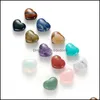 Charmos Charms Color Pedra Natural Piedra Shape de Crystal Rose Esp￩cimes de cura DecorationCharms CharmsCharms Drop Delivery 2021 DHHKV
