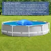 Oreiller 4x4ft piscines flottantes prévenir la décoloration oreillers d'air d'hiver multifonctions durables baignoires carrées portables