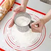 Baking Tools Flour Sifter Stainless Steel Fine Mesh Strainer Small Sieve Semi Automatic Kitchen Accessory For