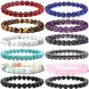 Beaded Strands 8Mm Gemstones Bracelets For Men Women Stone Healing Bead Semiprecious Stretch Round Crystal Unisex Drop Deli Amajewelry Am96L