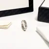 Ontwerp Band Ringen Mannen Vrouwen Paar Ring Ster Letters Ringen Klassieke Luxe Designer Sieraden